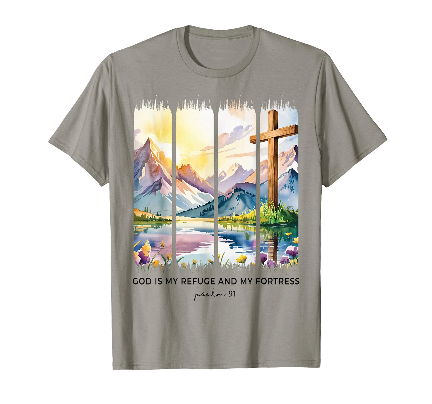 Psalm 91 Christian Girl Faith Based Encouragement Women T-Shirt