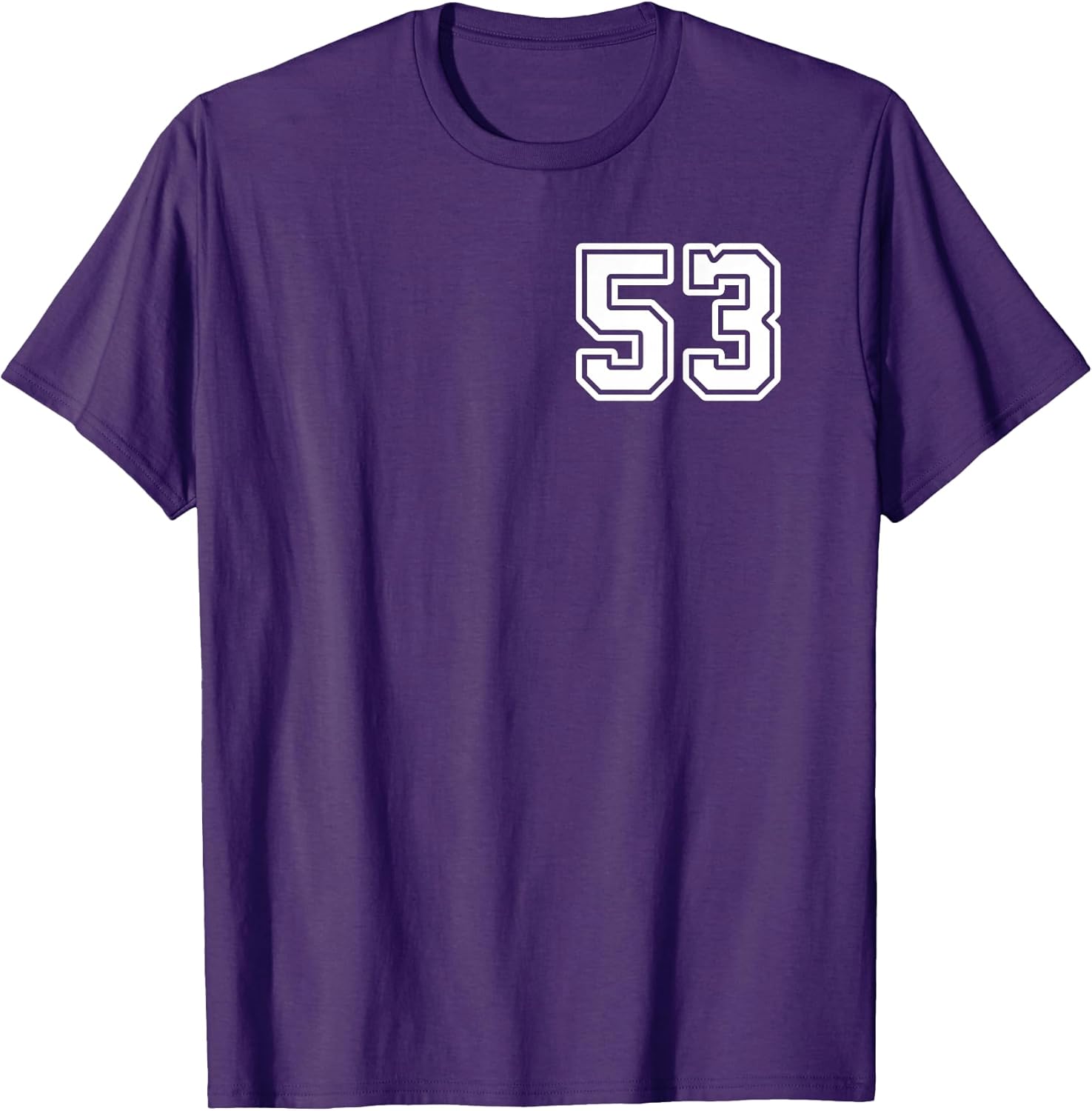 Number 53 Shirt #53 Player Sports Team Men Women Kids