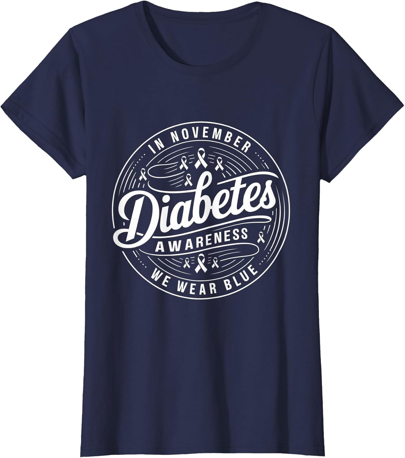 in November We Wear Blue Diabetes Awareness Support