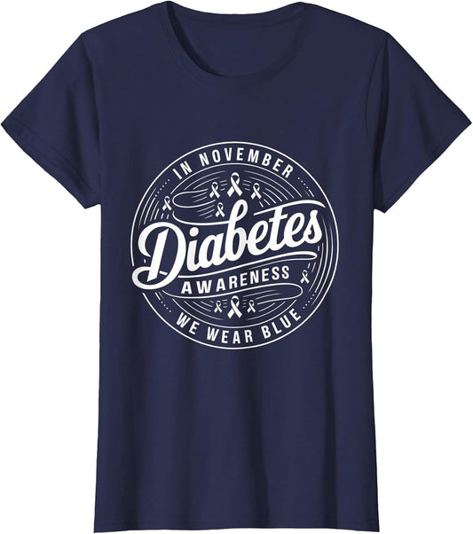 in November We Wear Blue Diabetes Awareness Support