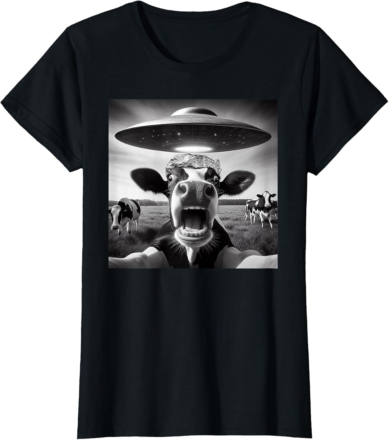 Funny Cow Abduction by UFO Selfie - Hilarious Alien Meme