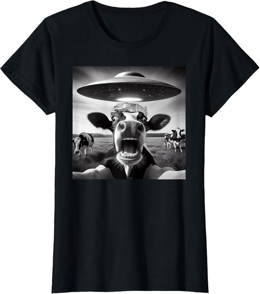 Funny Cow Abduction by UFO Selfie - Hilarious Alien Meme