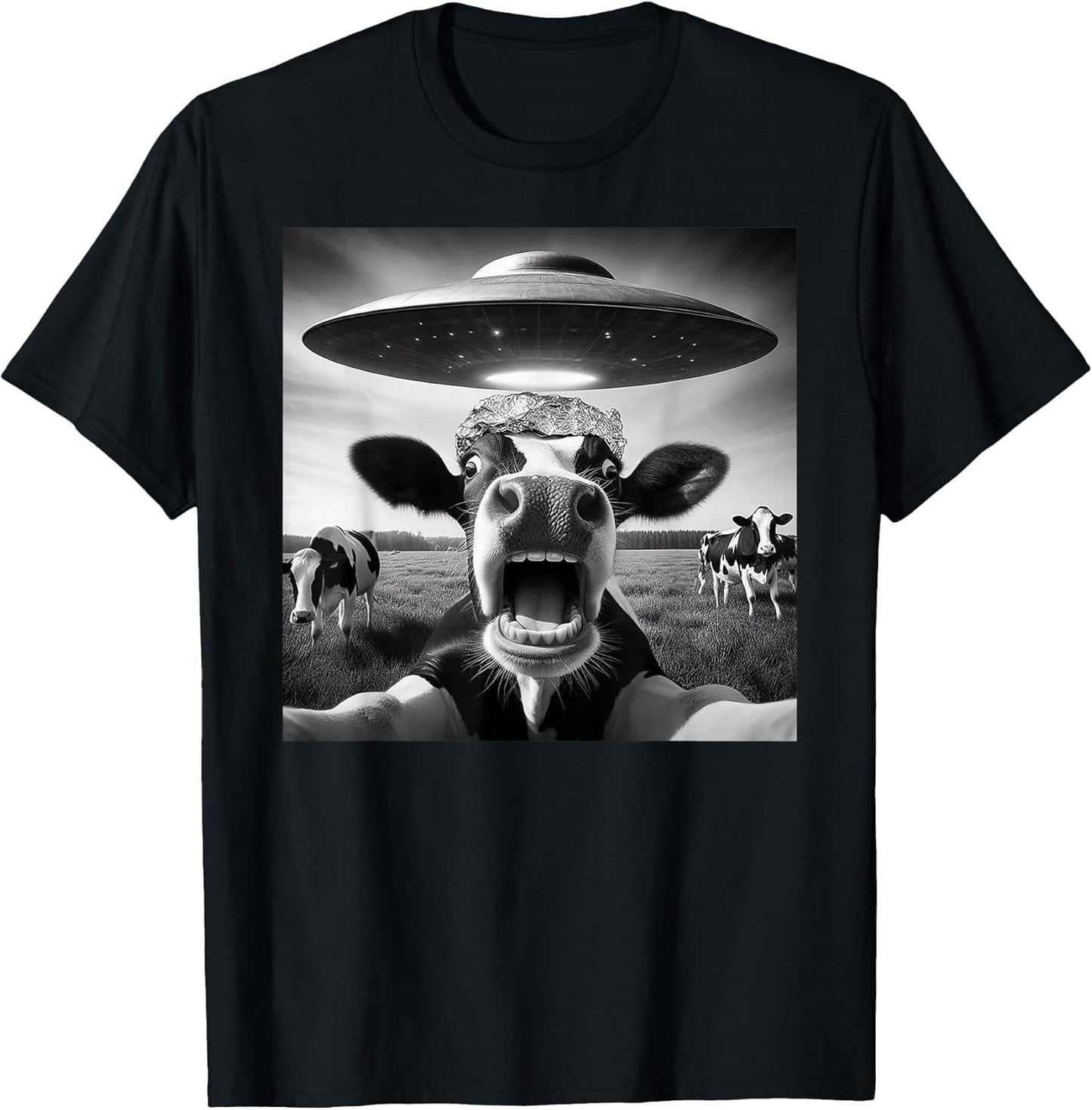 Funny Cow Abduction by UFO Selfie - Hilarious Alien Meme