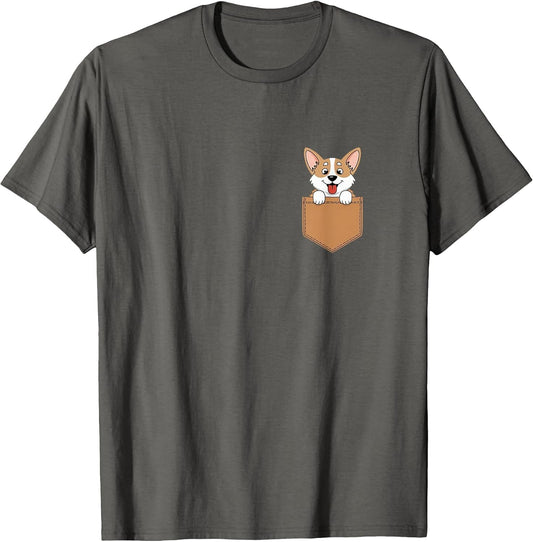 Corgi in Pocket Dog Owner Cute Puppy Lover
