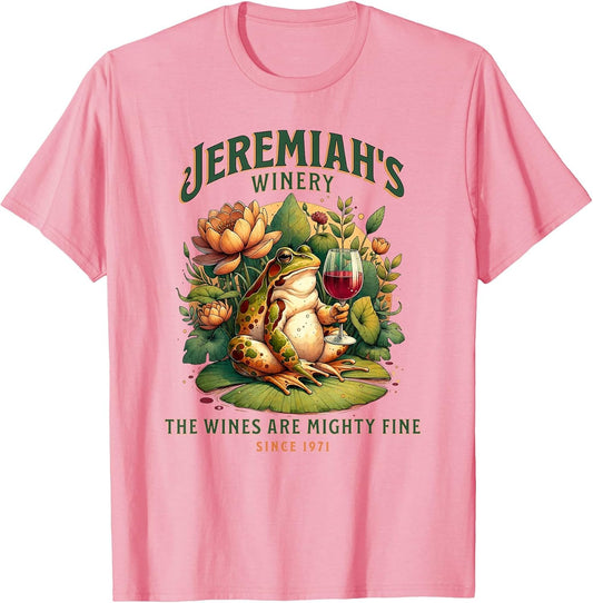 Funny Wine Lover Jeremiahs Winery Boho Cottage Core Bullfrog