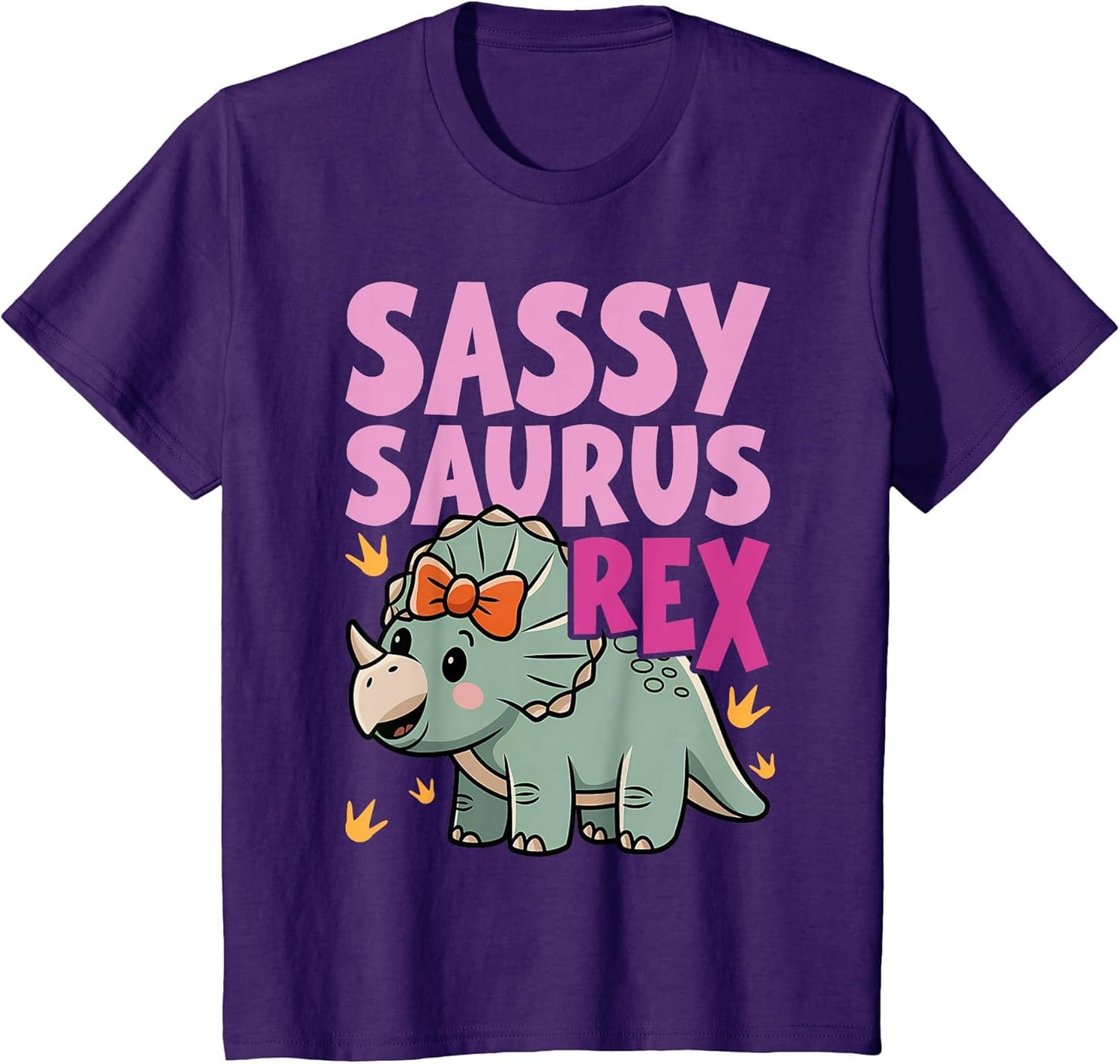 Sassy Saurus Cute Dinosaurs Design for Girls