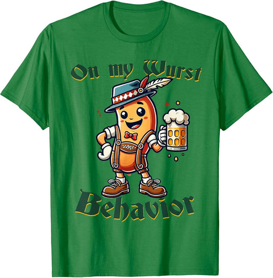 On My Wurst Behavior Funny Oktoberfest Costume Outfit German