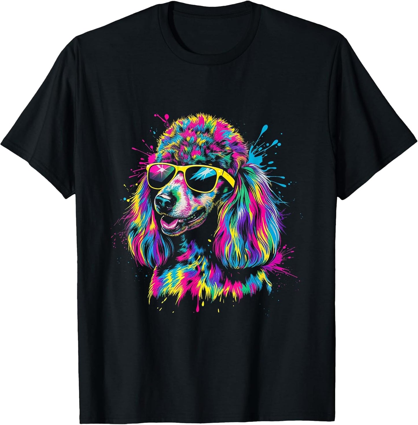Colorful Poodle Dog Art Poodle Lovers Dog Owners Men Women