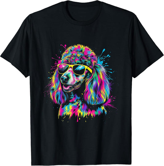 Colorful Poodle Dog Art Poodle Lovers Dog Owners Men Women