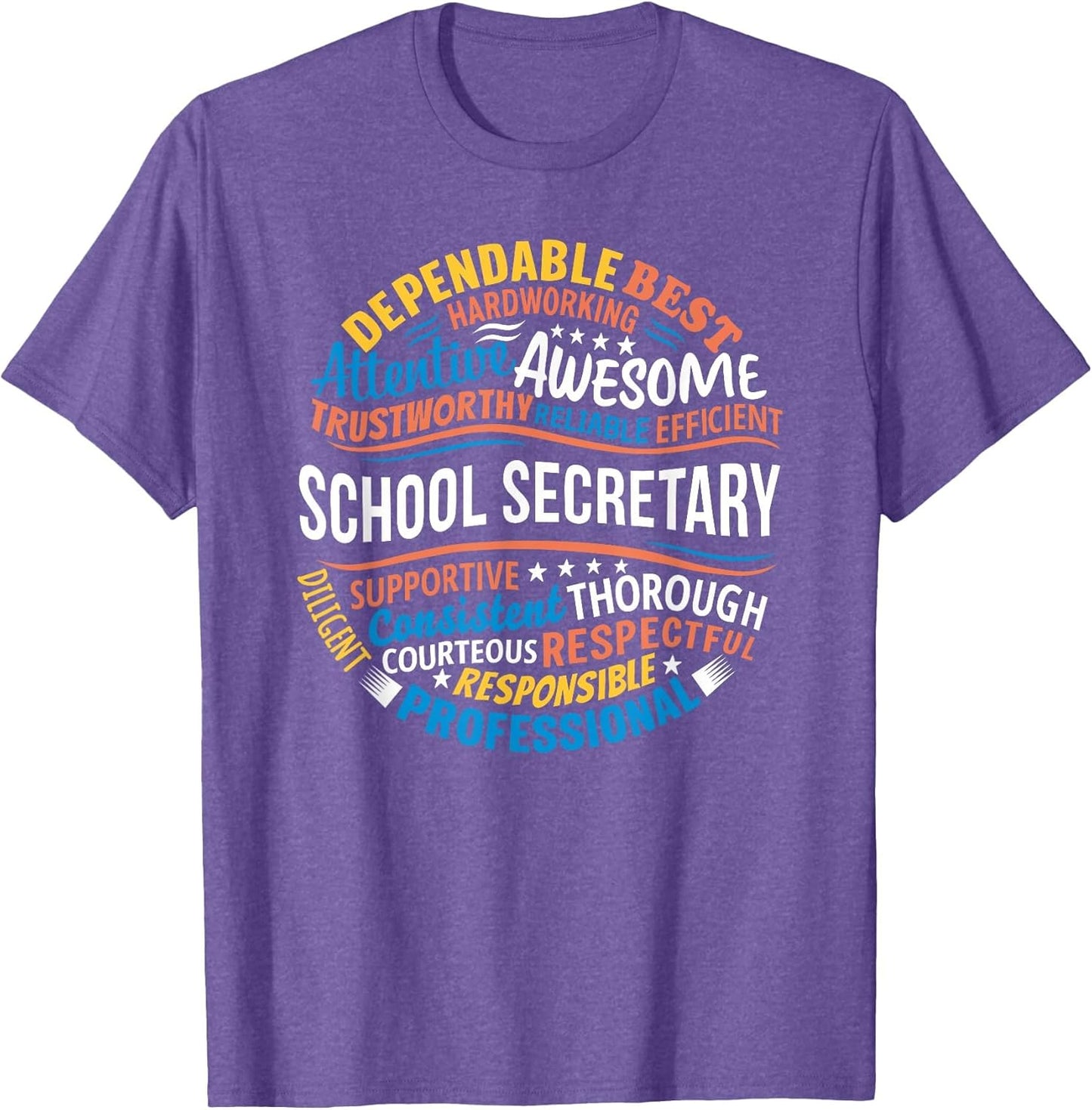 School Secretary Shirts Funny Appreciation Gifts Week