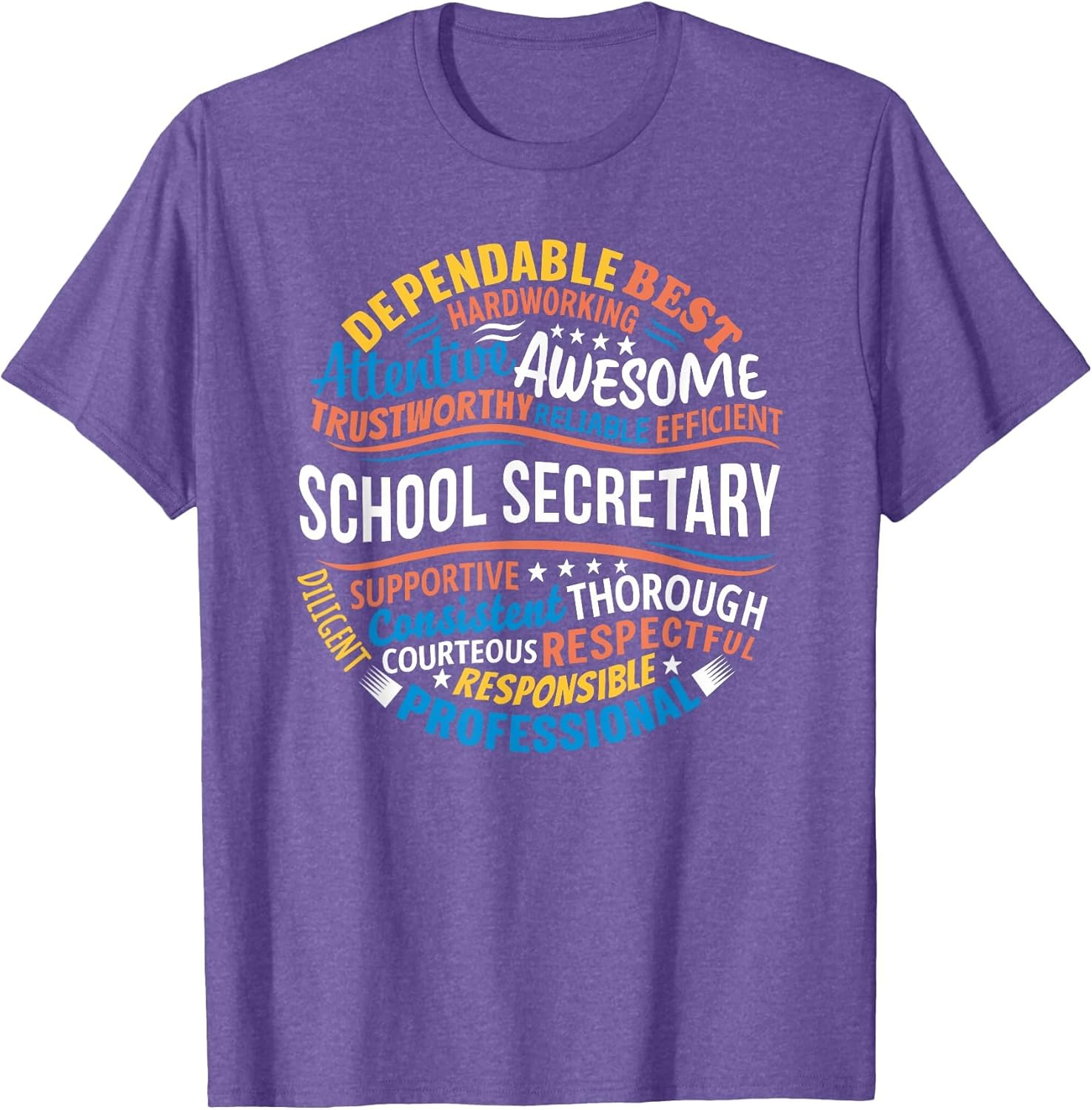 School Secretary Shirts Funny Appreciation Gifts Week