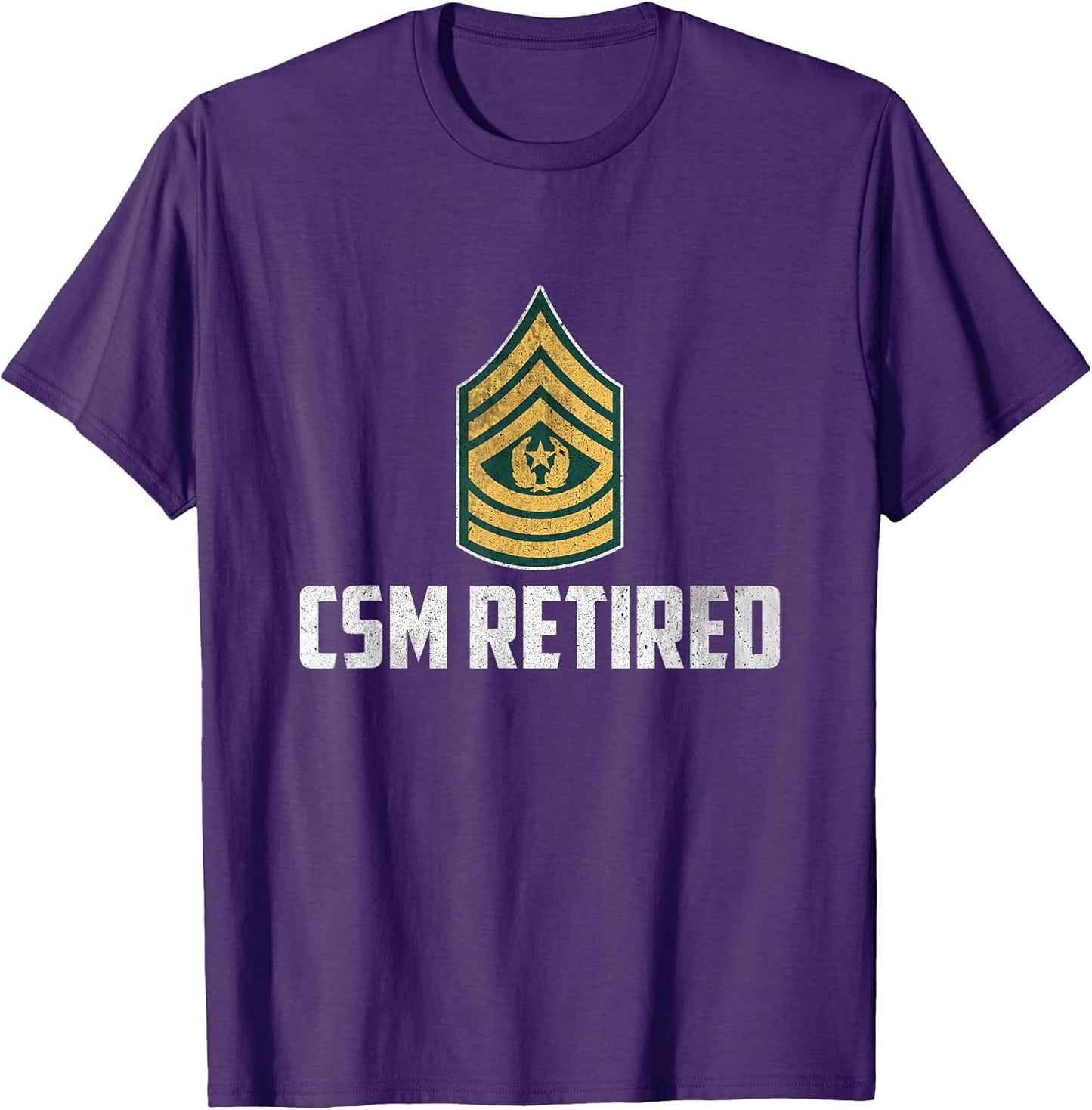 Retired E-9 Command Sergeant Major CSM Rank Military Papa