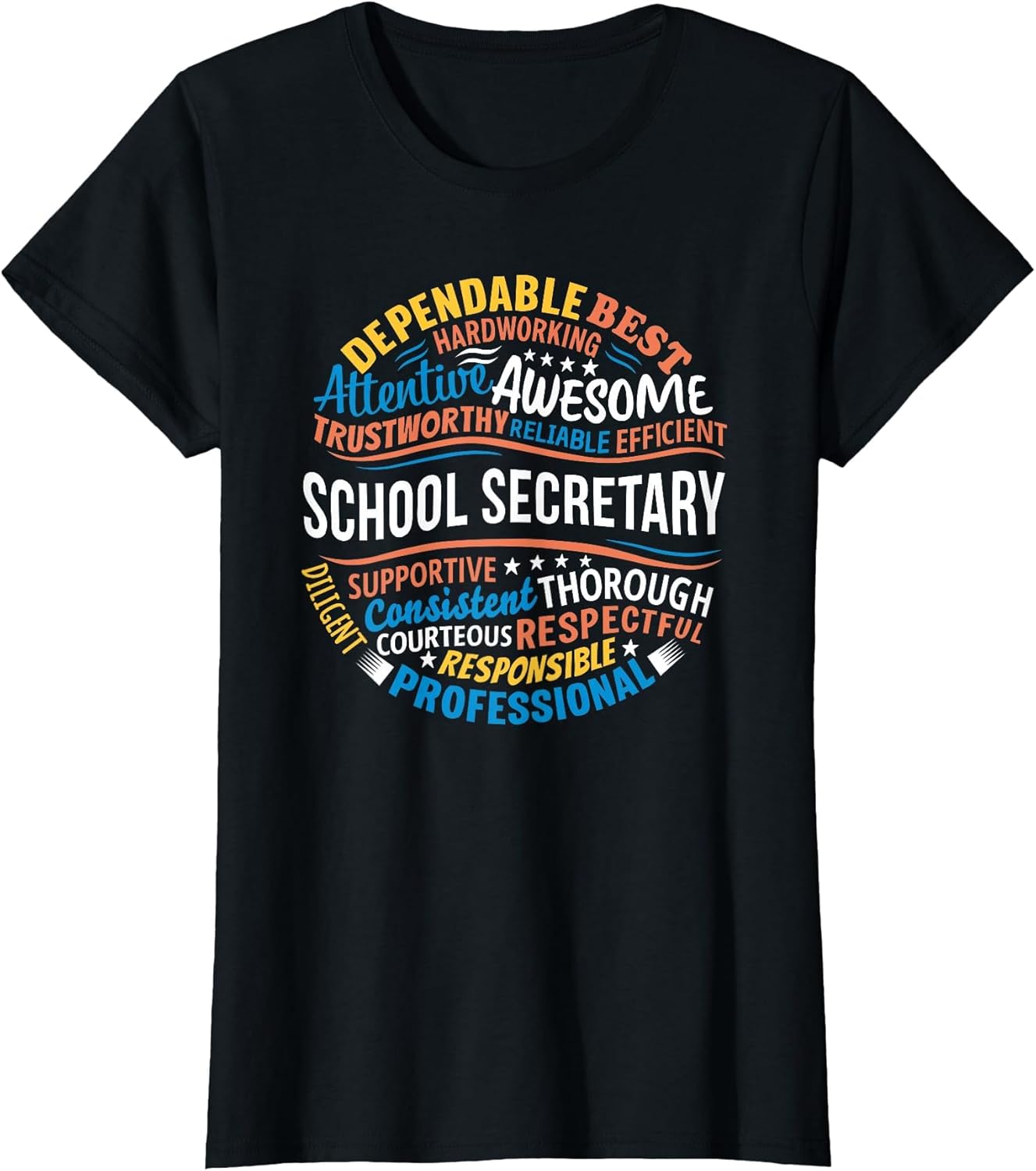 School Secretary Shirts Funny Appreciation Gifts Week