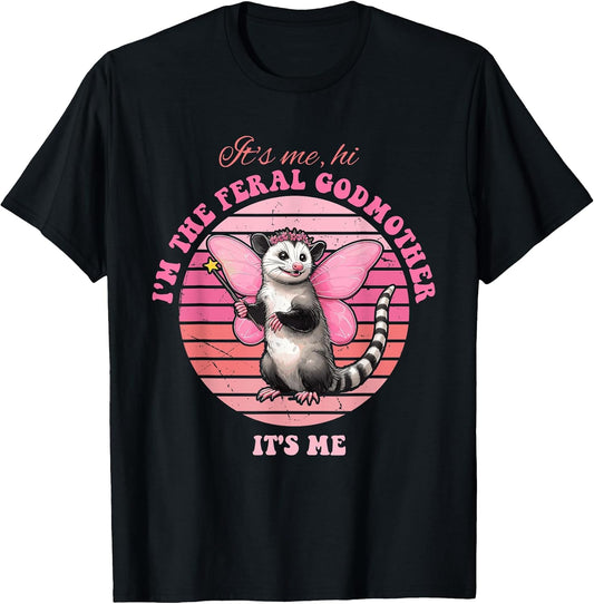 It's Me, Hi I'm The Feral Godmother It's Me Racoon Vintage