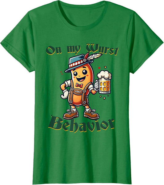 On My Wurst Behavior Funny Oktoberfest Costume Outfit German