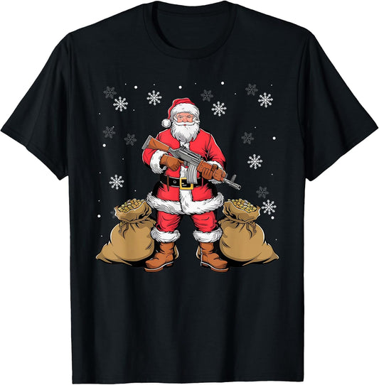 Funny Santa Gun Lover Christmas 2nd Amendment Xmas