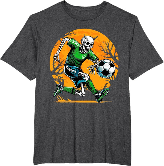 Soccer Skeleton Halloween Football Spooky Boys Soccer Player
