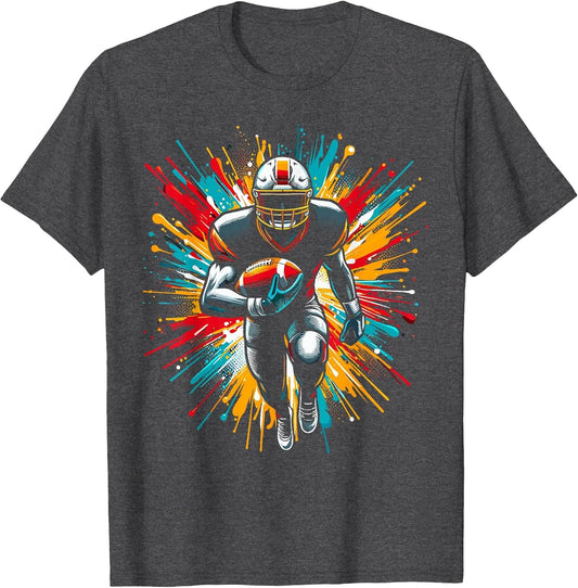 Colorful American Football Player