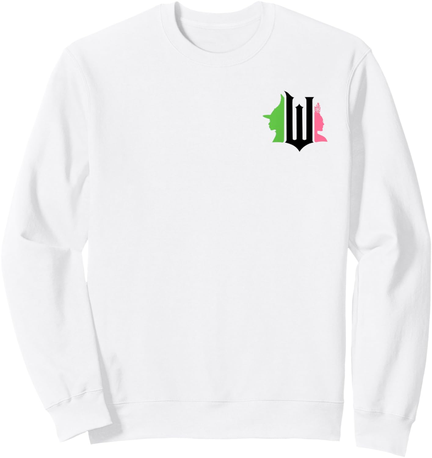 Wicked Pink & Green Front & Back Sweatshirt - Sweatshirt | White