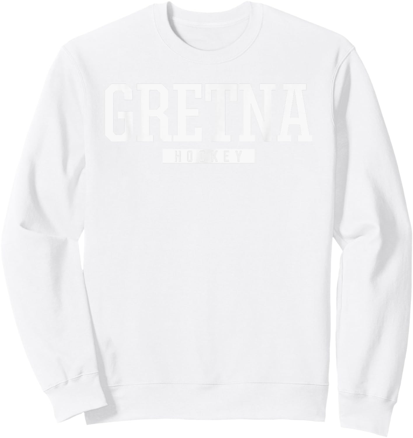 Gretna High School Hockey Sweatshirt - Sweatshirt | White