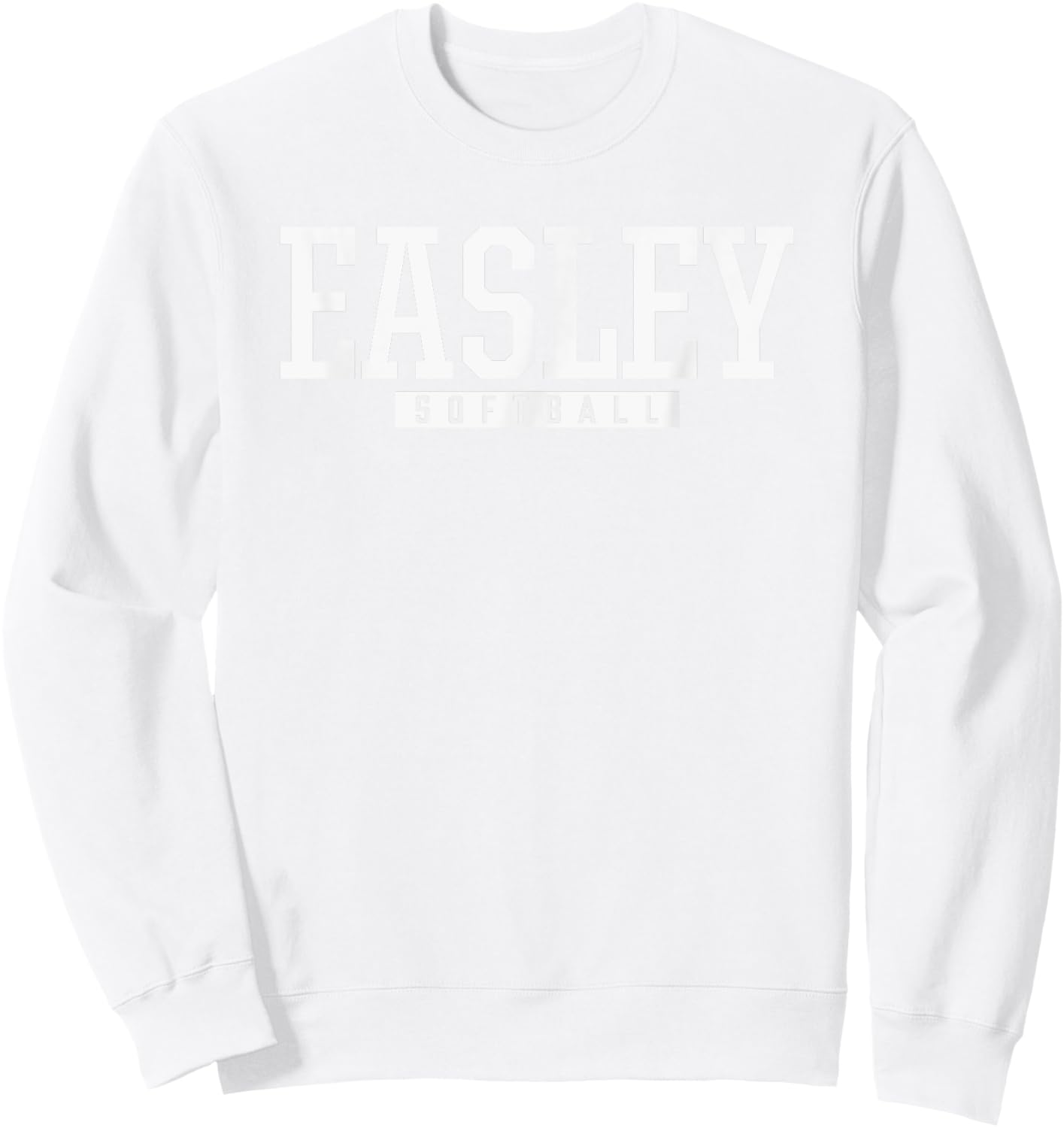 Easley High School Softball Sweatshirt - Sweatshirt | White