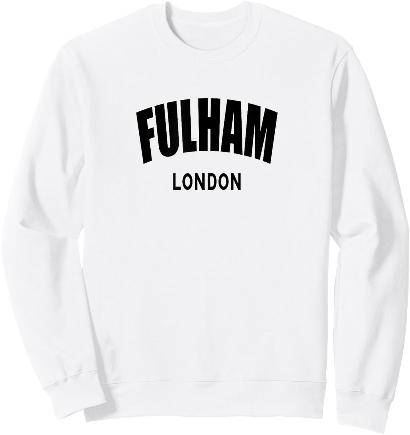 Fulham London England Vintage Souvenirs Apparel Sweatshirt - Sweatshirt | White