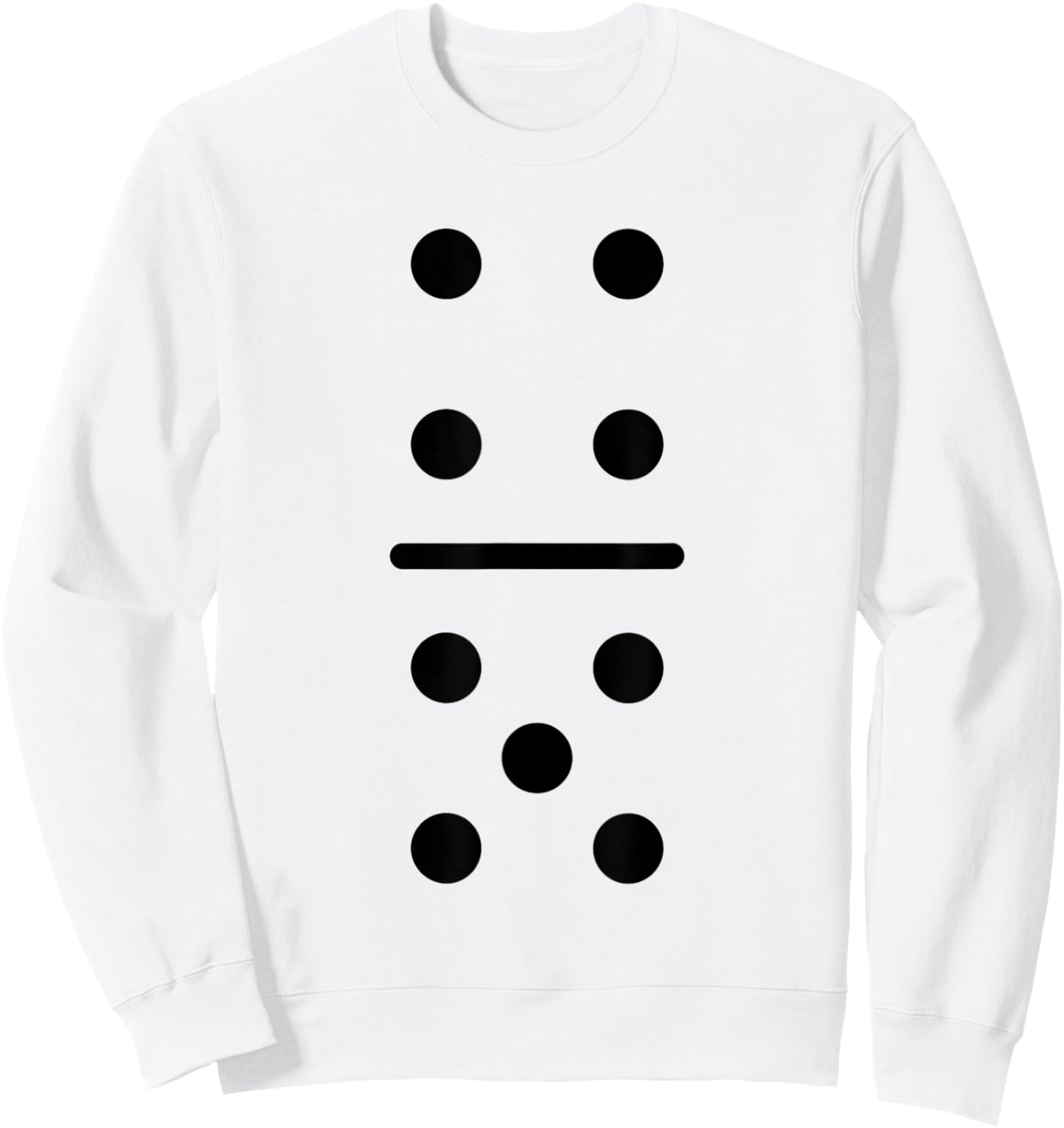 Domino Game 4 5 Dots Halloween Matching Group Costume Sweatshirt - Sweatshirt | White