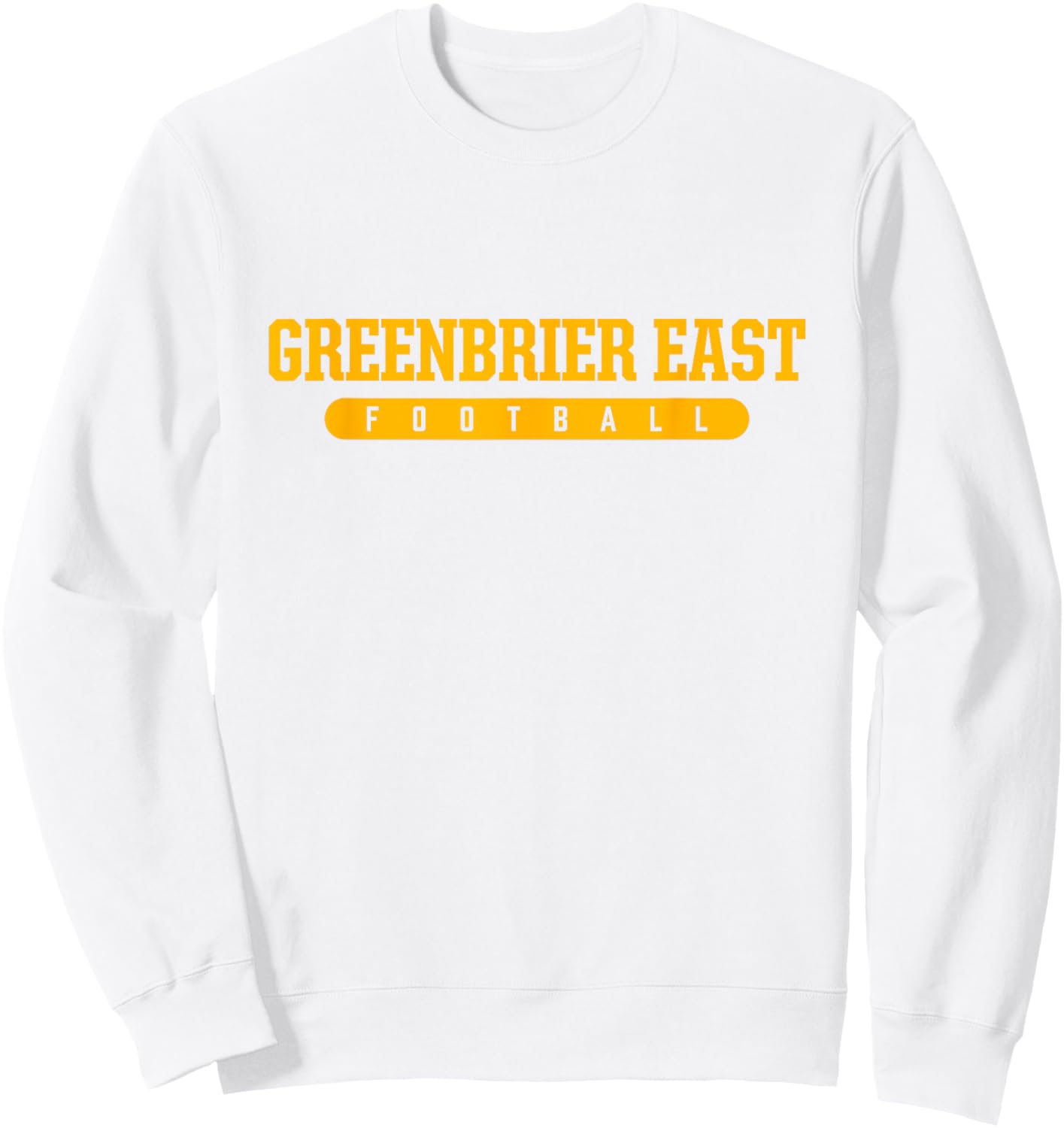 Greenbrier East High School Football Sweatshirt - Sweatshirt | White