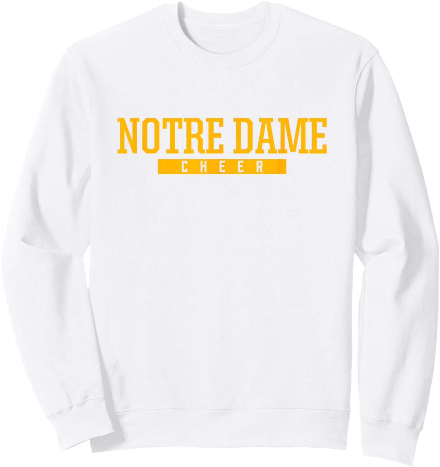 Notre Dame High School Cheer Sweatshirt - Sweatshirt | White