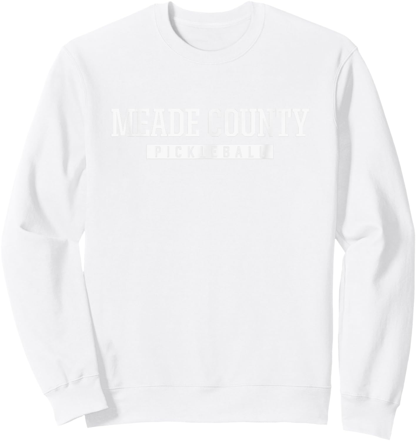 Meade County Greenwaves Pickleball HS Sweatshirt - Sweatshirt | White