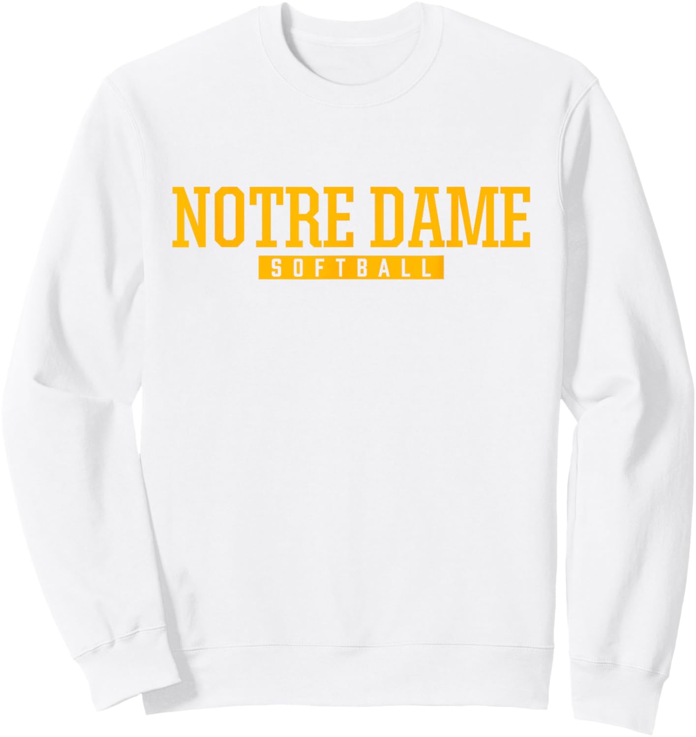 Notre Dame High School Softball Sweatshirt - Sweatshirt | White
