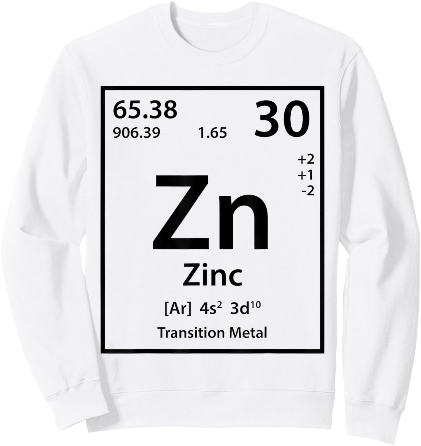 Zinc Element (black) Sweatshirt - Sweatshirt | White