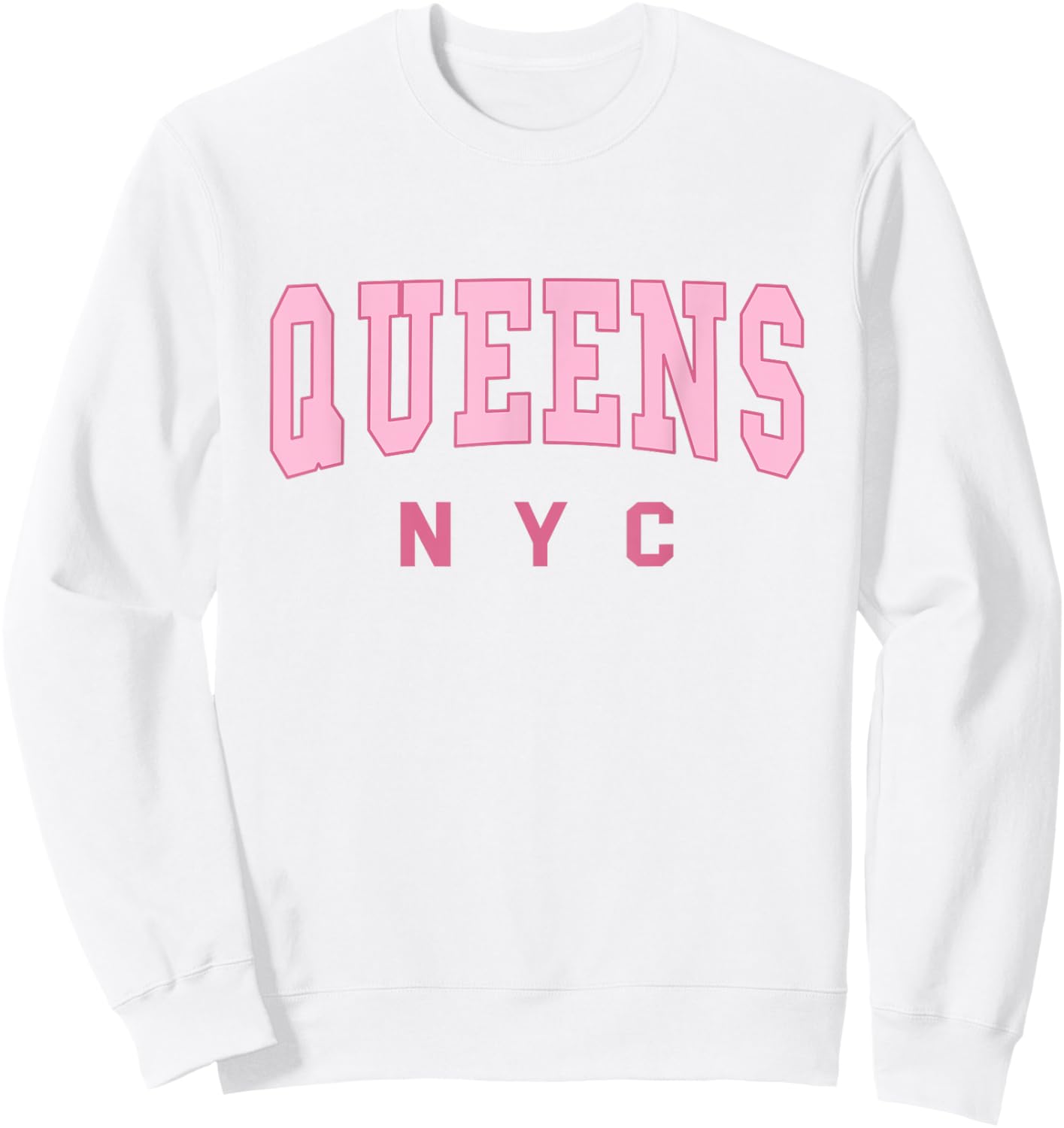 Queens Preppy Varsity - NYC - Throwback Design - Classic Sweatshirt - Sweatshirt | White