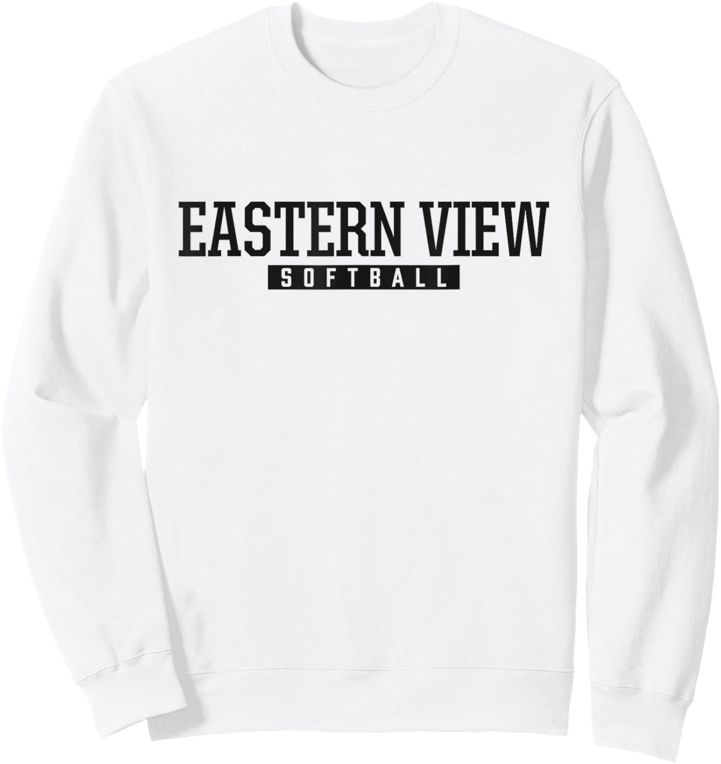 Eastern View High School Softball Sweatshirt - Sweatshirt | White