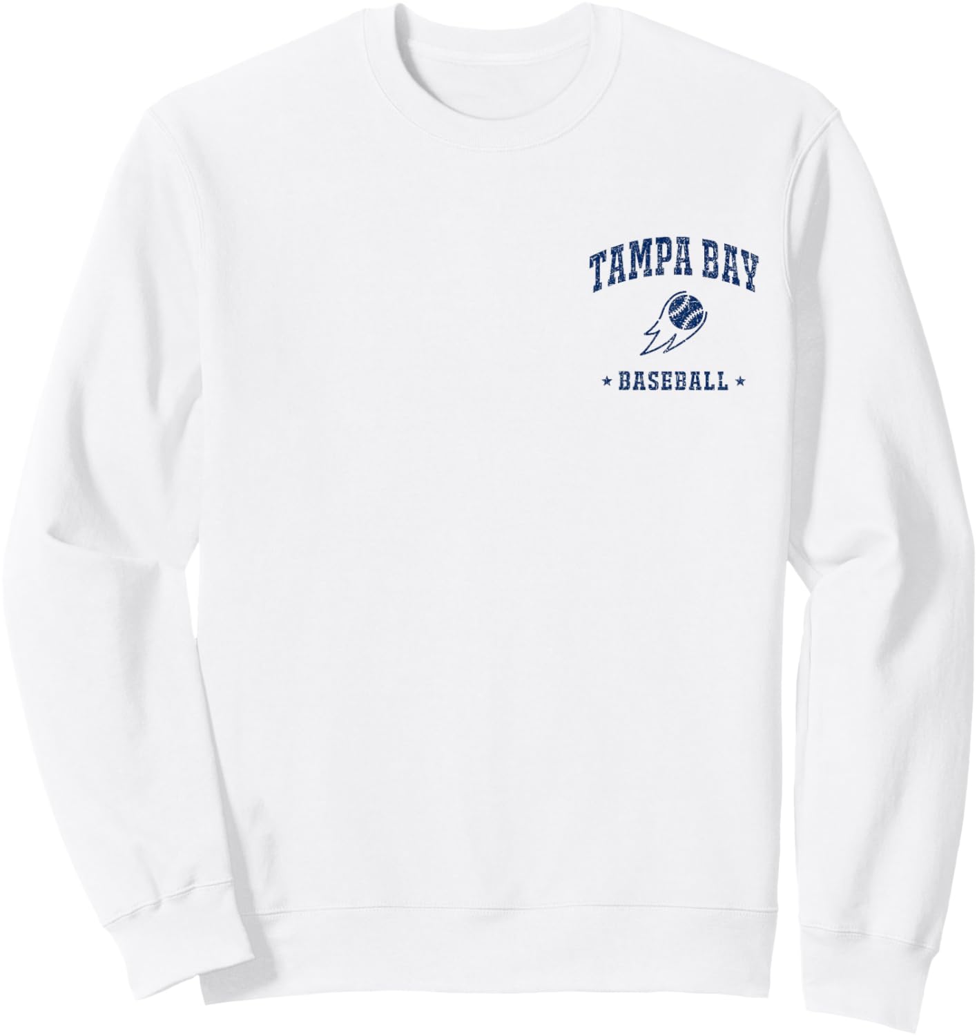 Tampa Bay Baseball Vintage Gameday Retro Baseball Lover Sweatshirt - Sweatshirt | White