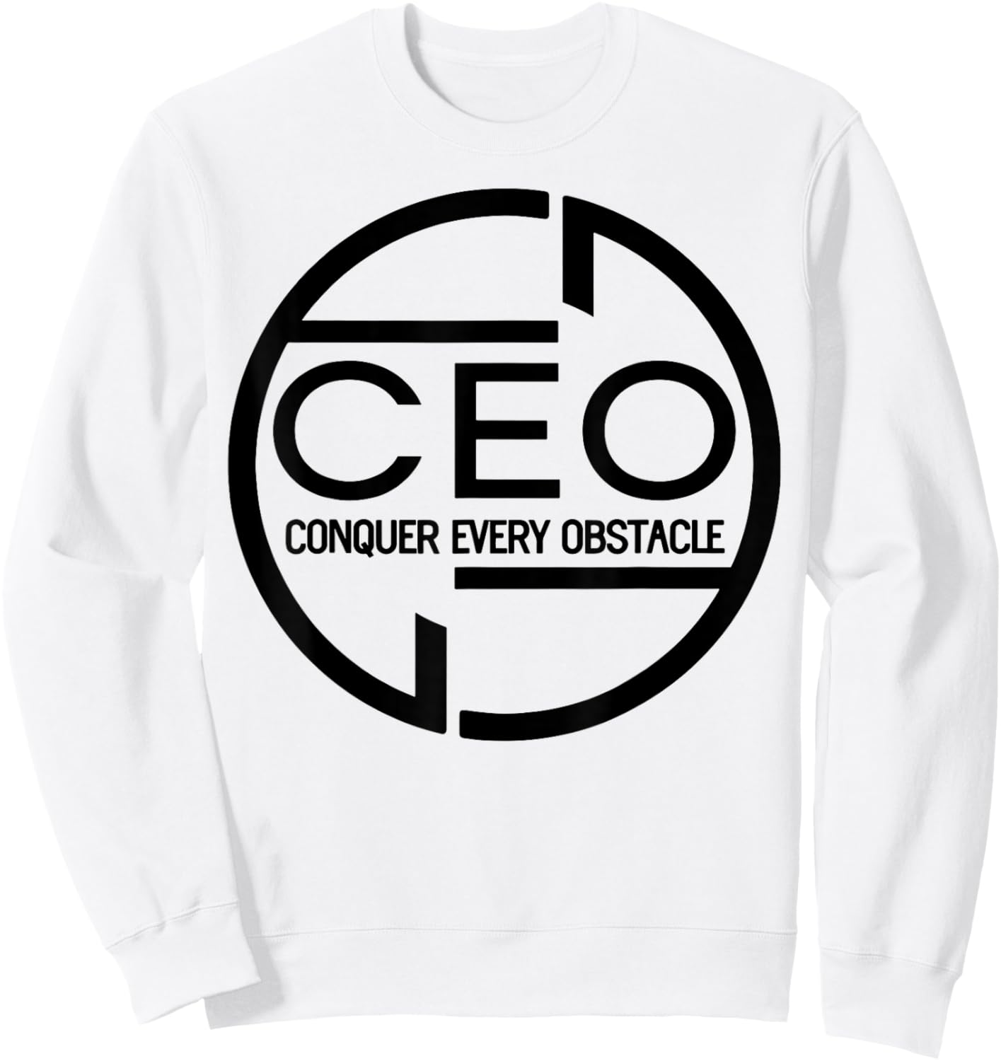 Conquer Every Obstacle Sweatshirt - Sweatshirt | White
