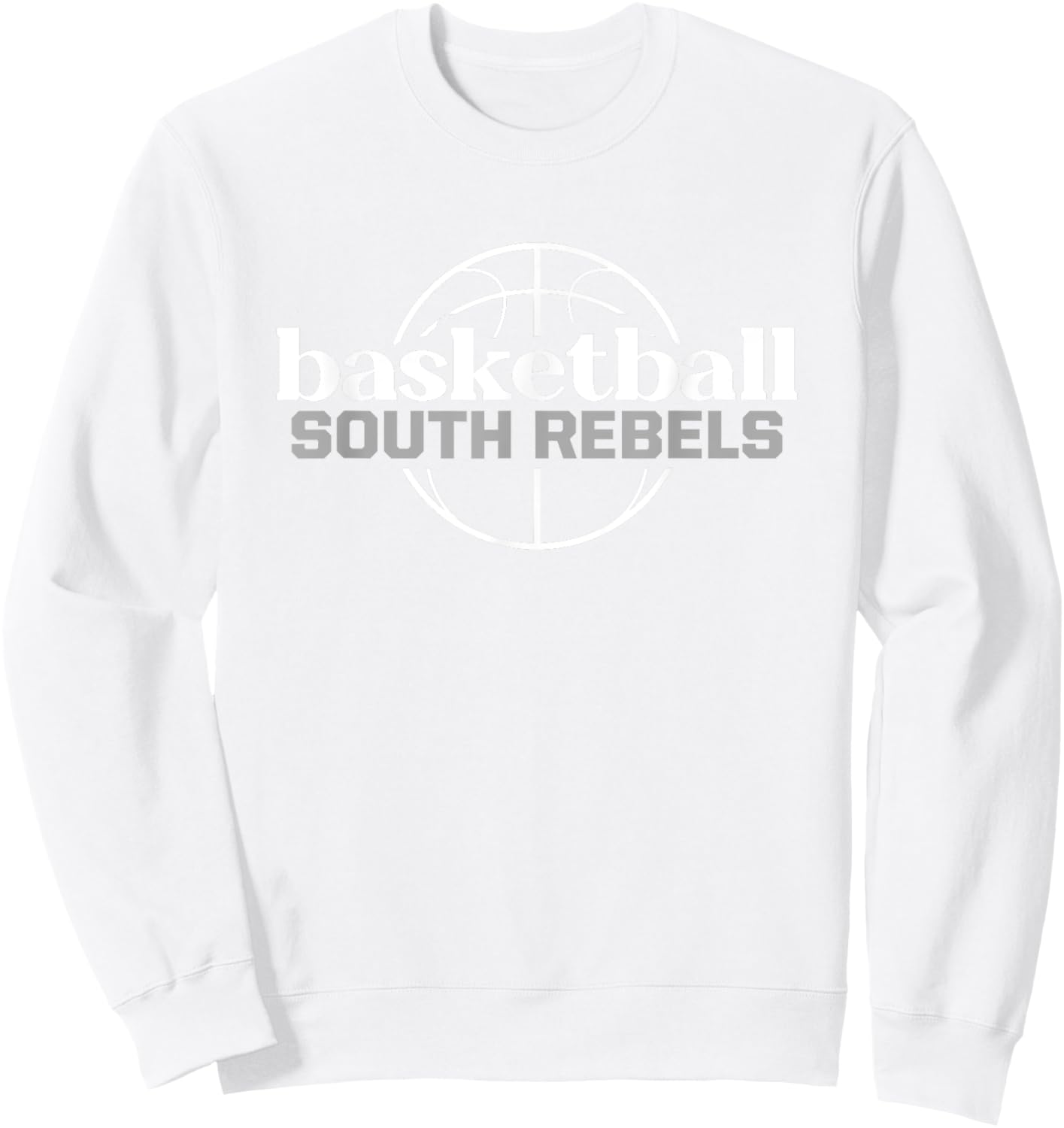 South Rebels Basketball Sweatshirt - Sweatshirt | White