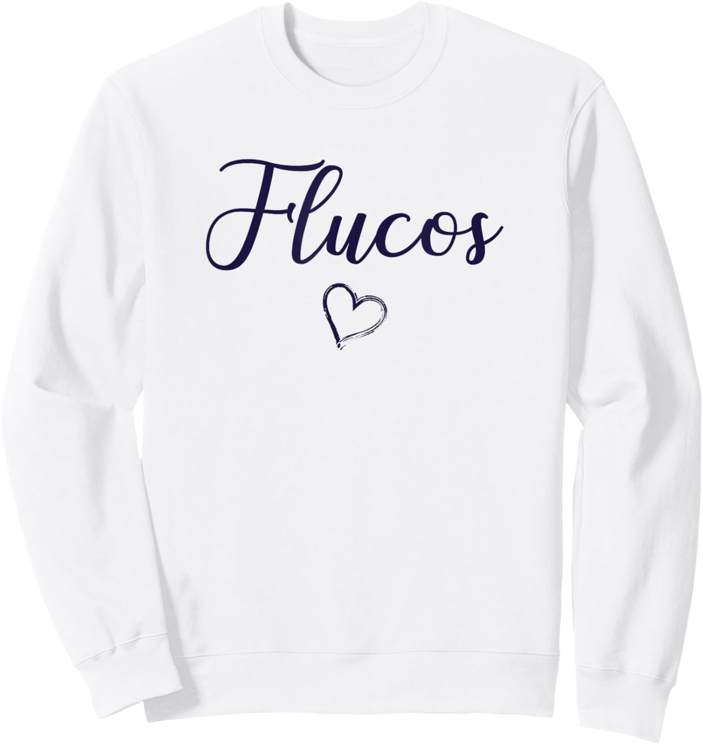 Fluvanna County Flucos Above Small Heart Sweatshirt - Sweatshirt | White