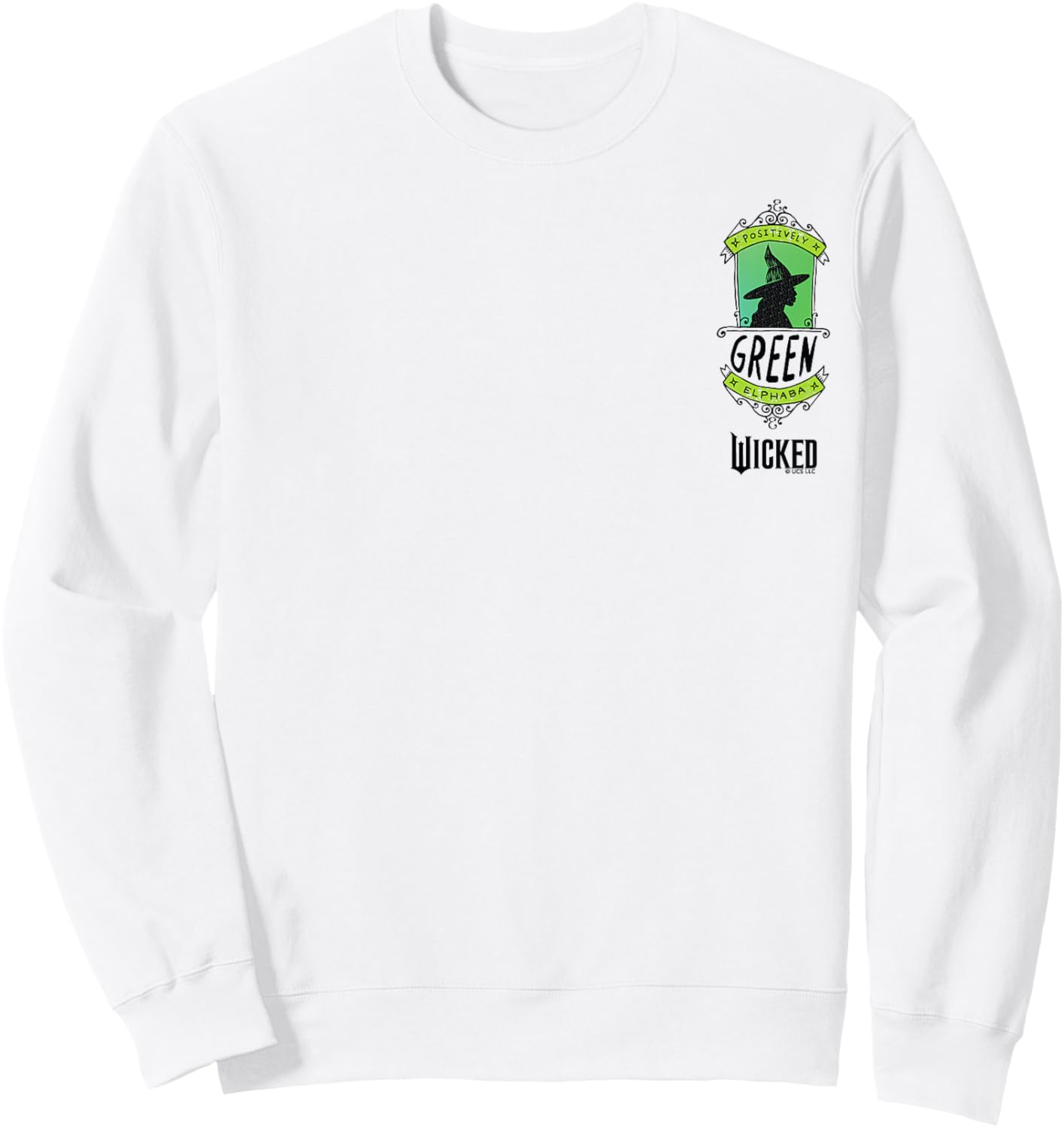 Wicked Positively Elphaba Sweatshirt - Sweatshirt | White