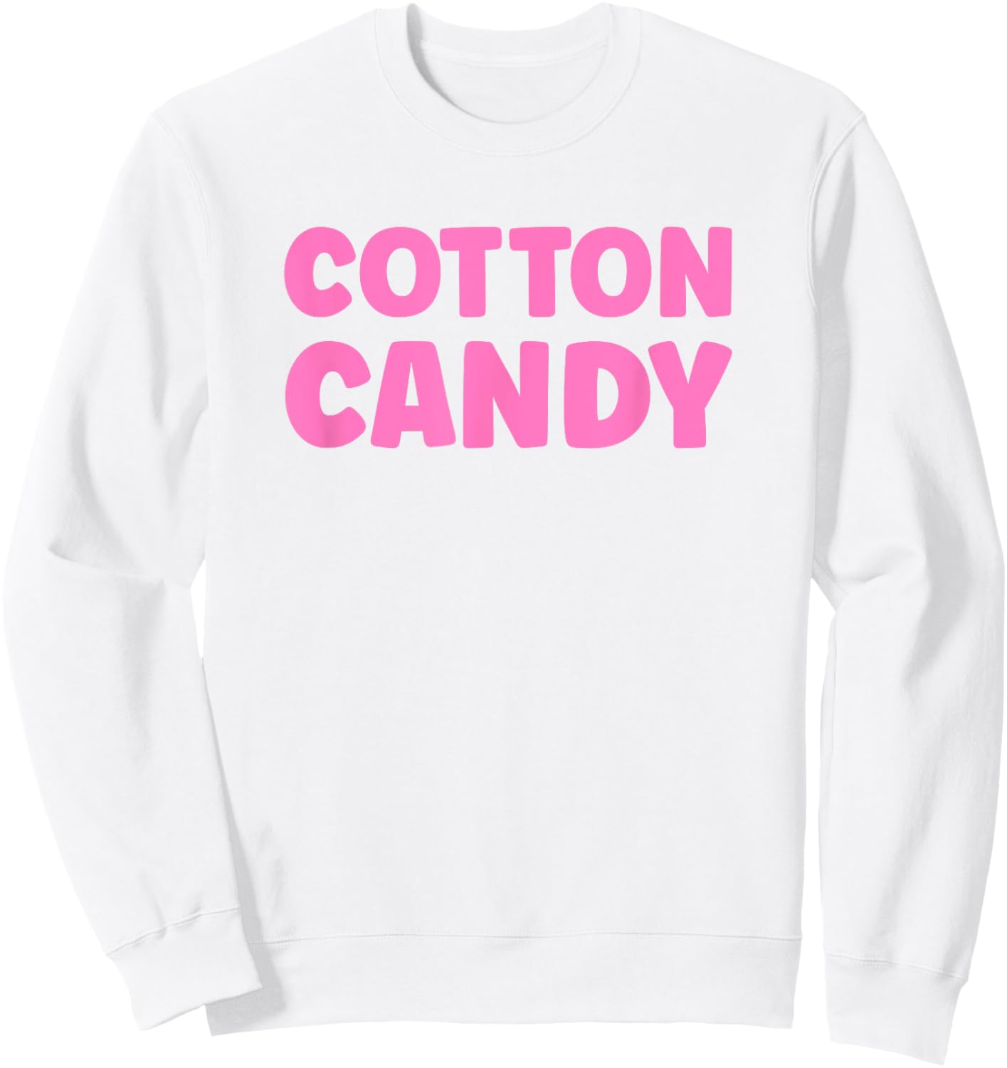 Pretend I'm Cotton Candy Halloween Costume Matching Sweatshirt - Sweatshirt | White