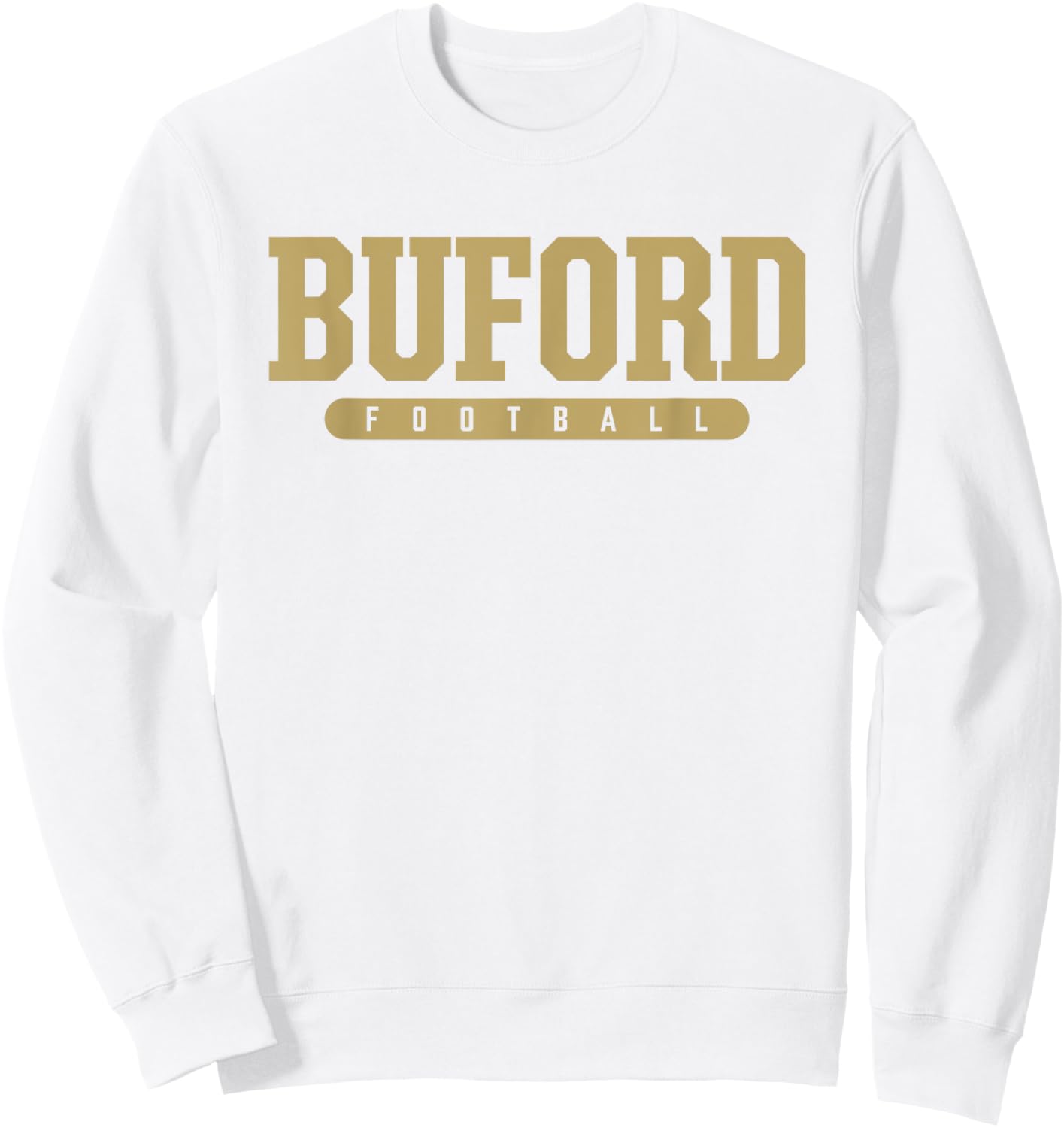 Buford High School Football Sweatshirt - Sweatshirt | White