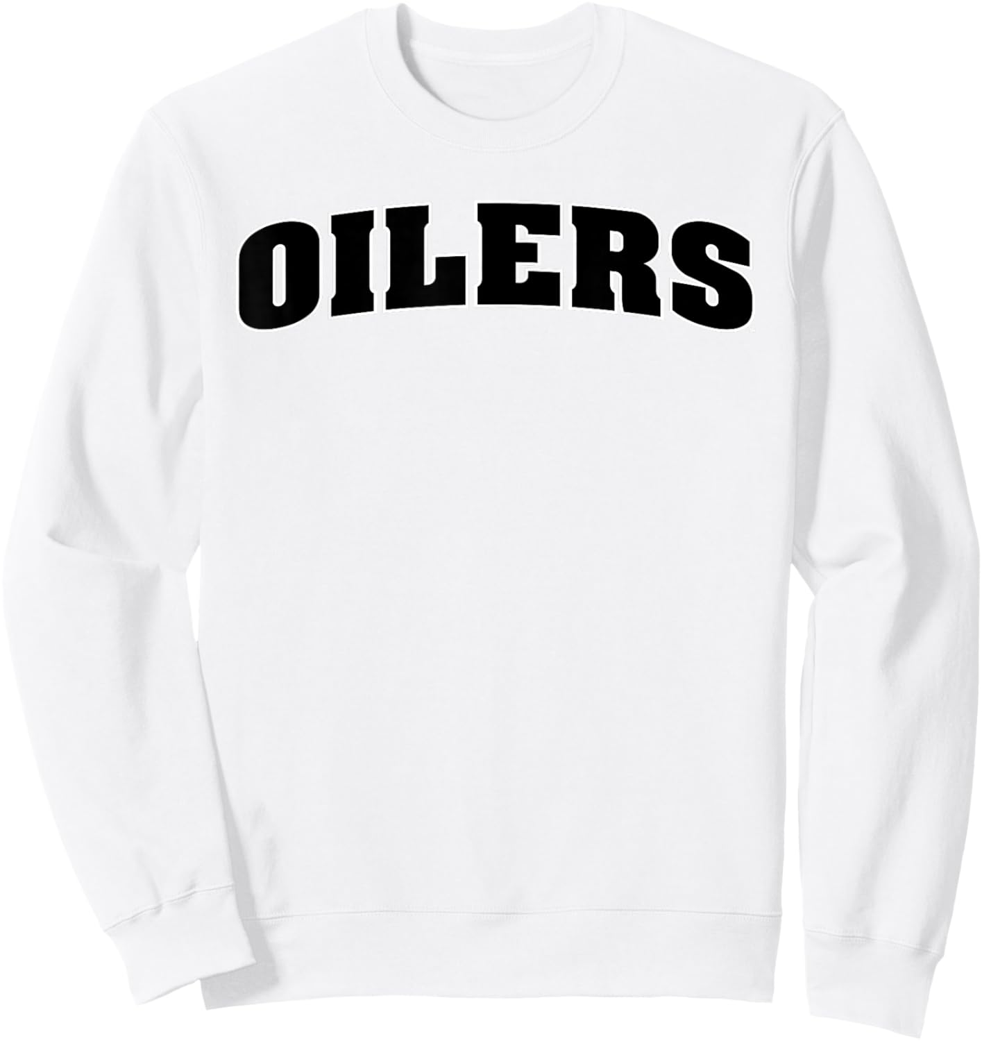 University of Findlay Oilers Block Type Logo Sweatshirt - Sweatshirt | White