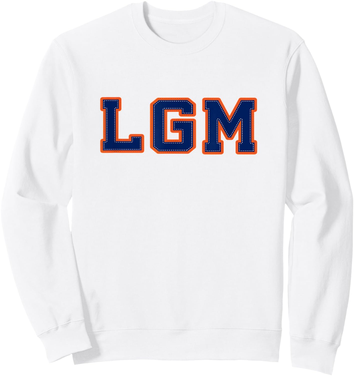 LFGM Baseball Let's Go Sweatshirt - Sweatshirt | White