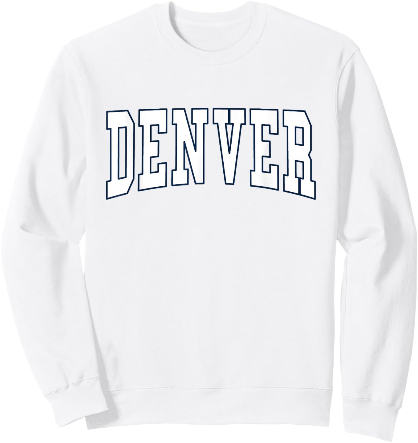 DENVER - Throwback Design - Classic Sweatshirt - Sweatshirt | White