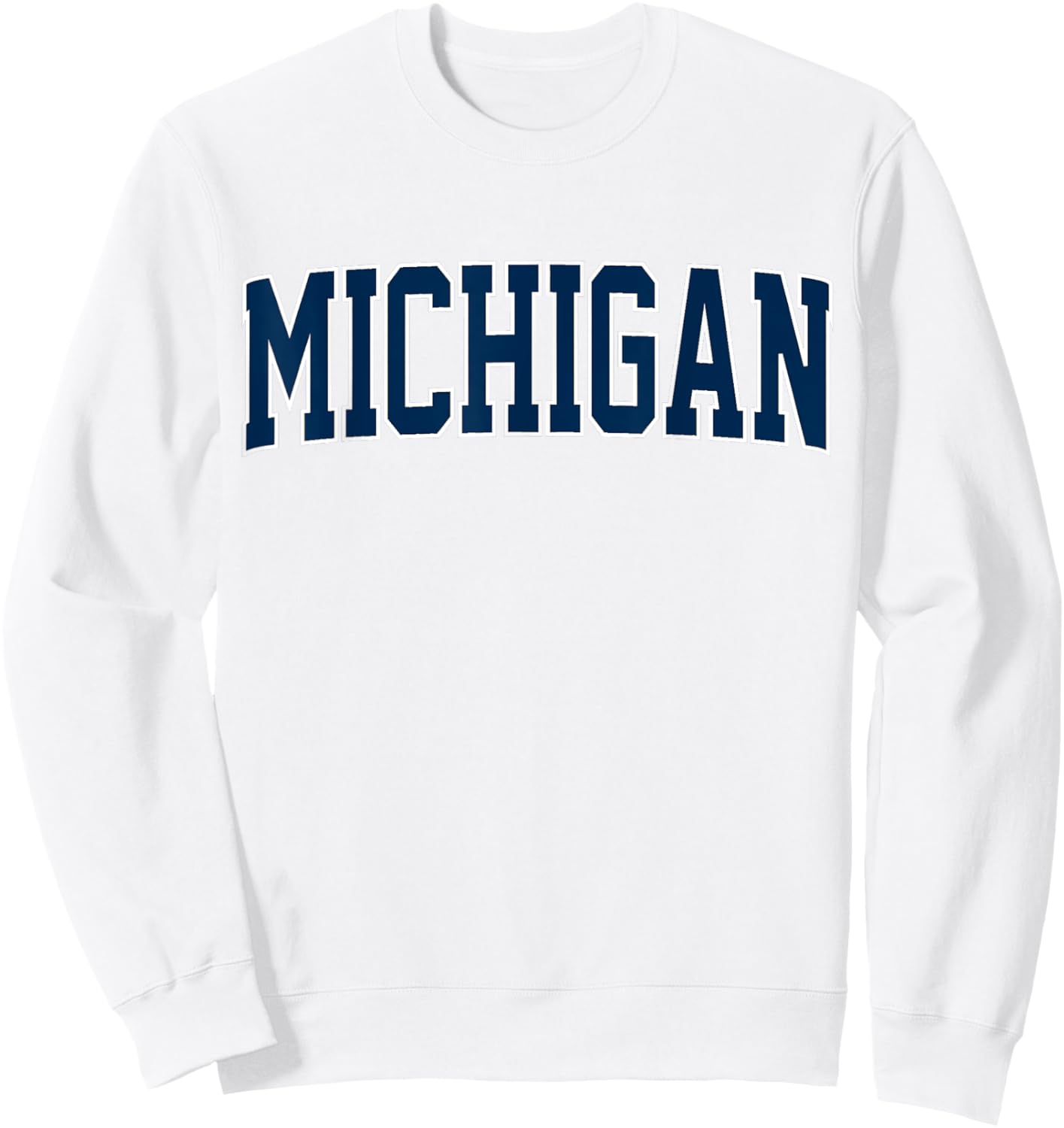Vintage Michigan Look Blue Maize Men Retro Gold Michigan Sweatshirt - Sweatshirt | White
