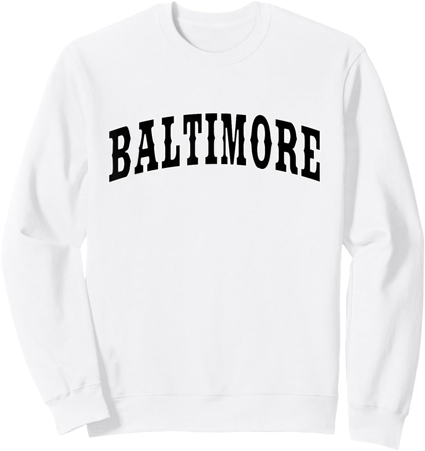 BALTIMORE - Throwback Design - Classic Sweatshirt - Sweatshirt | White
