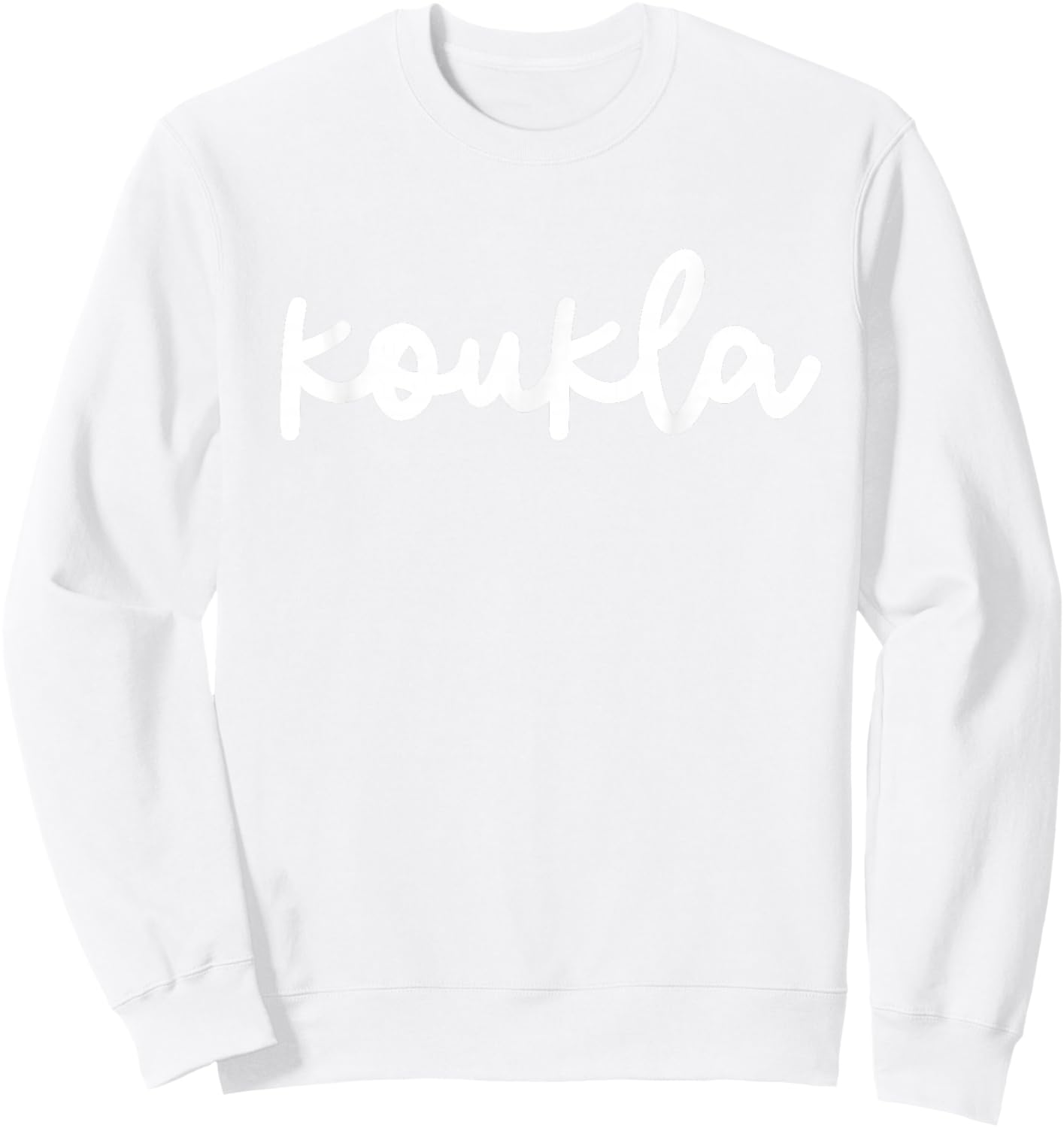 Koukla Greek Party Greece Pride Greek Opa Cute Greek Girl Sweatshirt - Sweatshirt | White