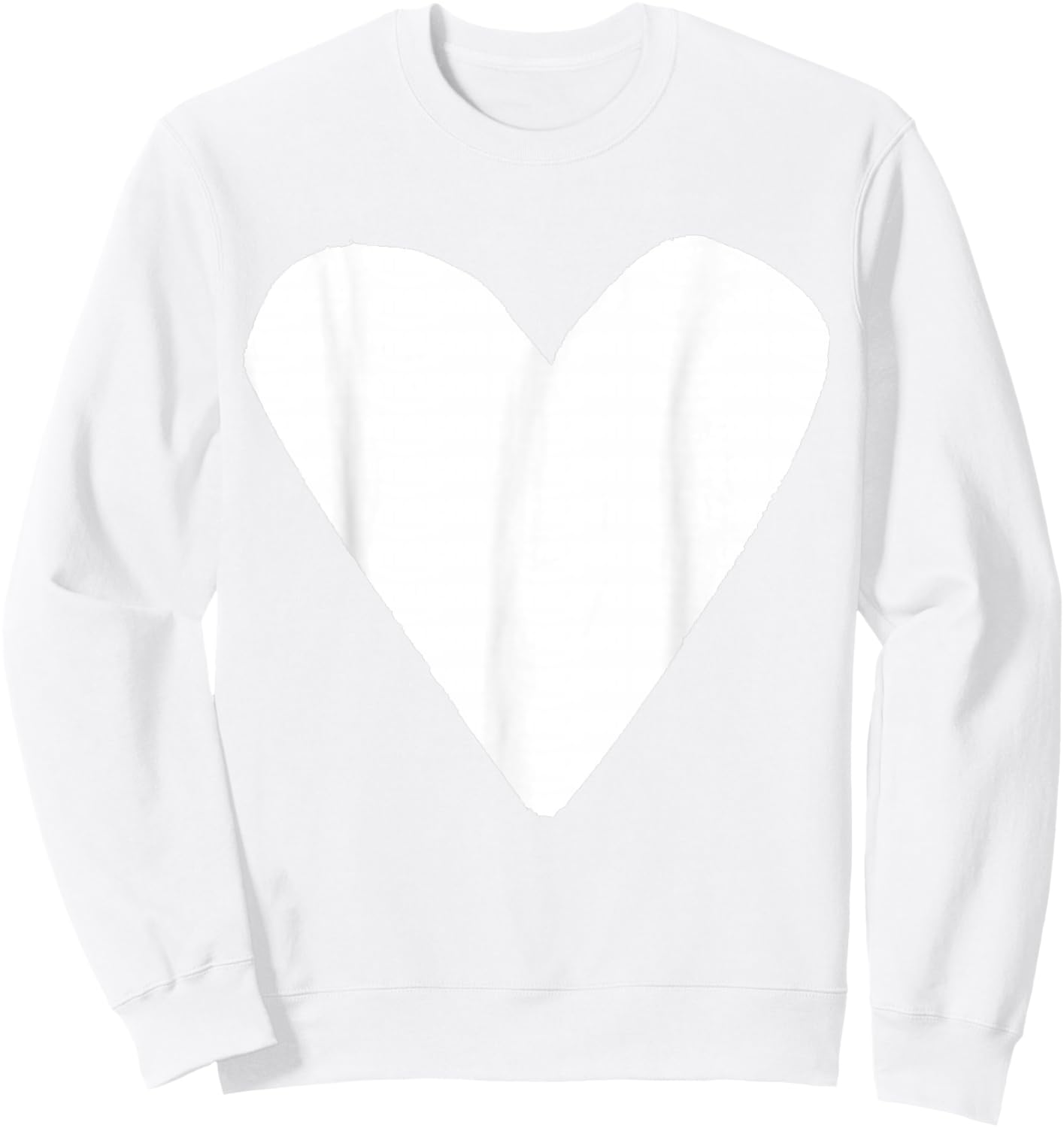 White Heart Yellow Sweatshirt - Sweatshirt | White