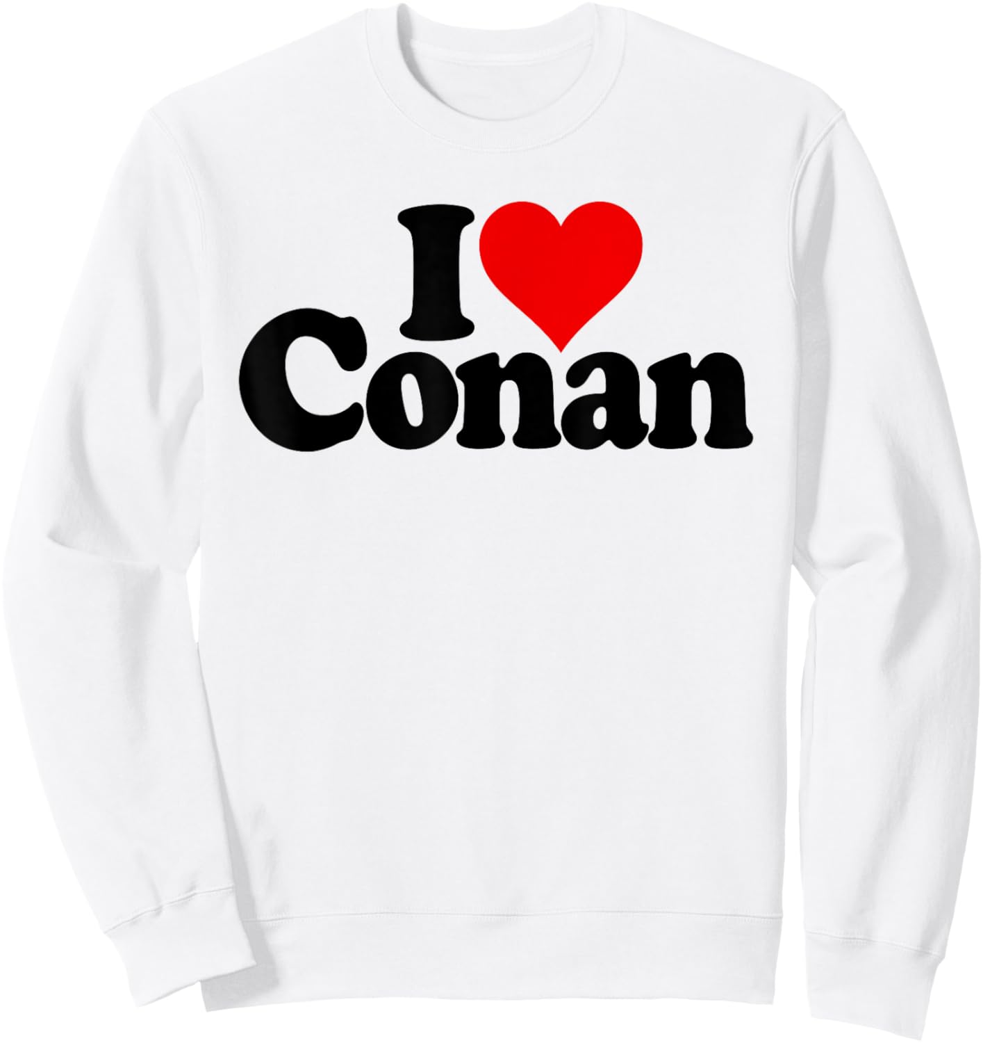 I Love Heart Conan Sweatshirt - Sweatshirt | White