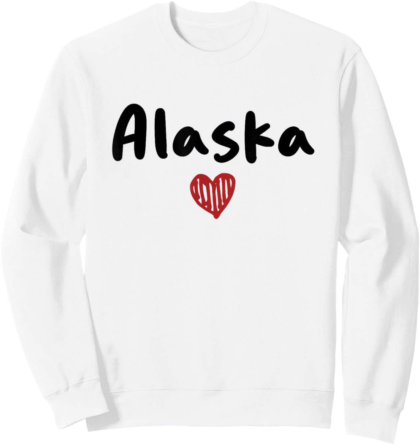 Alaska - I Love Alaska - Classic Sweatshirt - Sweatshirt | White